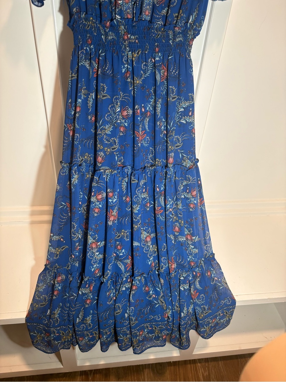 Max Studio Blue Floral Maxi Dress - Picture 9 of 9